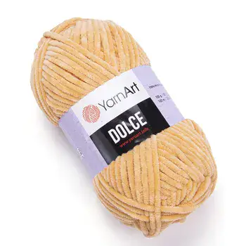 צמר קטיפה איכותי דולצ'ה- YARNART-DOLCE בצבע- חום בהיר 855