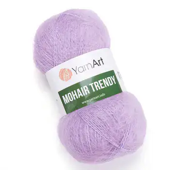 YARNART-MOHAIR-TRENDY-חוט סריגה עם 50% אנגורה-צבע סגול 138
