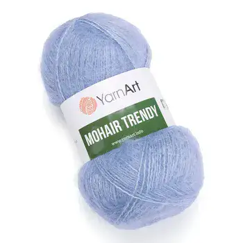 YARNART-MOHAIR-TRENDY-חוט סריגה עם 50% אנגורה-צבע ג'ינס 107