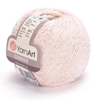 YARNART-SUMMER-חוט צמר לסריגת בגדי קיץ- אפרסק 07