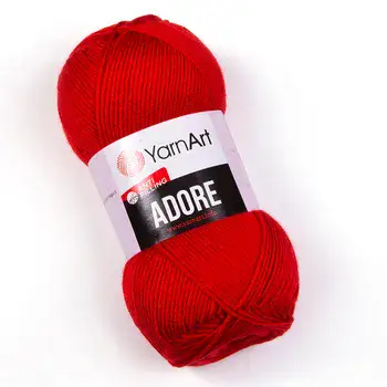 צמר אדורה ADORE אנטיפילנג לתינוקות בצבע- אדום 370