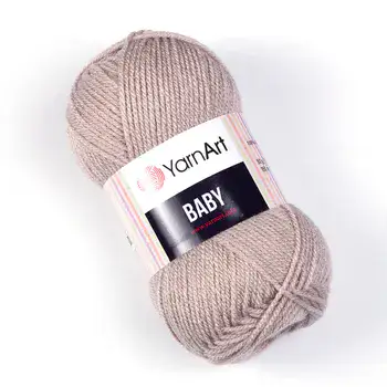 YARNART-BABY- צמר לסריגה לתינוקות בייבי-במבצע בצבע- סגול עתיק 560