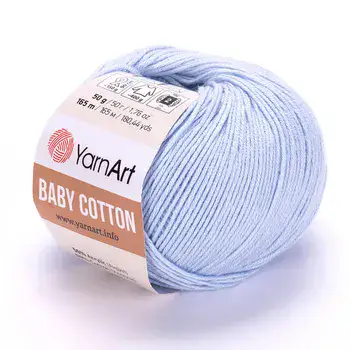 YARNART-BABY-COTTON-חוט סריגה רך ונעים 50% כותנה ג'ינס -450