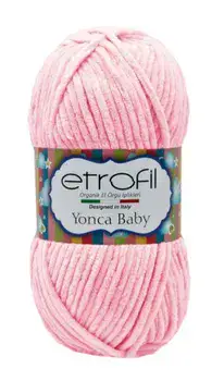 YONCA BABY- צמר קטיפה לתינוקות יאנקה בייבי -ורוד בהיר 106