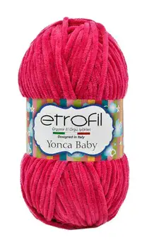 YONCA BABY- צמר קטיפה לתינוקות יאנקה בייבי -פוקסיה 320