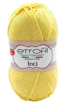 צמר ינקי Inci- לסריגה צהוב 008