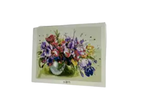 ערכה ליצירה- ציור במספרים על קנווס 50X40- דגם כד פרחים