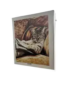 ערכה ליצירה- ציור במספרים על קנווס 50X40- דגם חתול