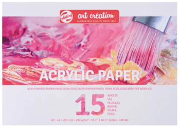 ACRILIC PAPER בלוק לצבעי אקריליק A3