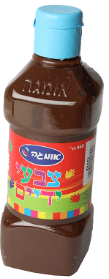 בקבוק צבעי ידיים 500 מ"ל צבע-חום רחיץ במיוחד לילדים לא רעיל!