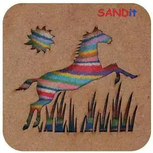 SANDit ערכה ליצירת תמונה עם חול צבעוני- סוס