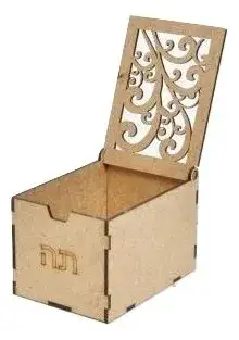 קופסת תה להרכבה וצביעה מעץ