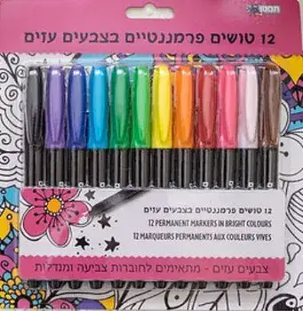 טושים פרמננטיים בצבעים חזקים
