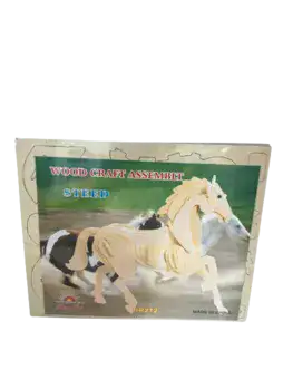 ערכת יצירה לילדים הרכבה מעץ- דגם סוס