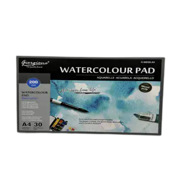 WATERCOLOUR PAD- בלוק לצבעי מים איכותי 200 גרם 30 דף A4