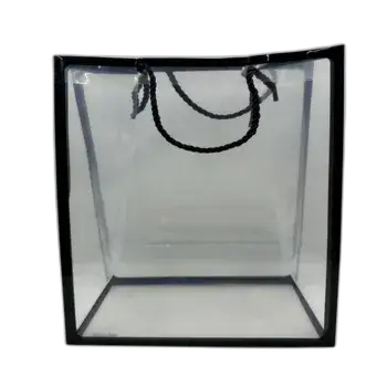 שקית שקופה מפלסטיק קשיח- 25X35X15