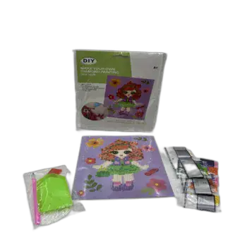 ערכת יצירה להכנת תמונה מיהלומים 16X20- ילדה