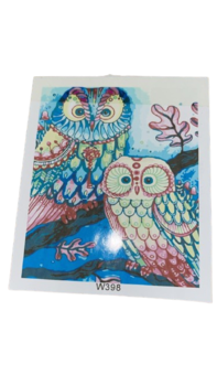 ערכה ליצירה- ציור במספרים על קנווס 30X40- ינשופים