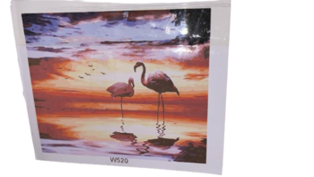 ערכה ליצירה- ציור במספרים על קנווס 30X40- ברבורים