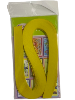 קווילינג- מגזרות נייר לגילגול נייר- צבע צהוב