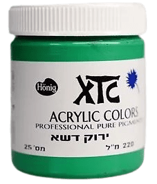 צבעי אקריליק XTC ירוק_דשה
