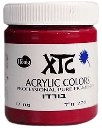 צבעי אקריליק XTC אדום_רוז__בורדו_16-