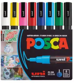 טושים אקריליים פוסקה 1.8 מ"מ - POSCA