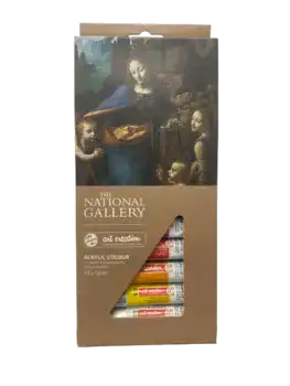 סט צבעי אקריליק 12 גוונים טלנס