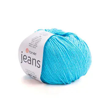 YARNART-JEANS-חוט סריגה קייצי ג'ינס מתאים במיוחד לבובות ובגדי קייץ- 55% כותנה (33)