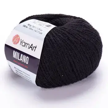 YARNART-MILANO-צמר מילנו-שחור 850
