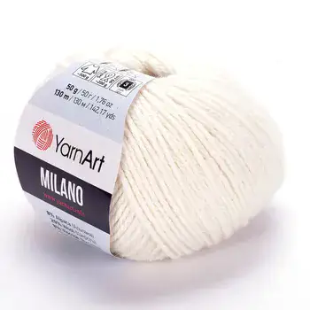 YARNART-MILANO-צמר מילנו-שמנת 852