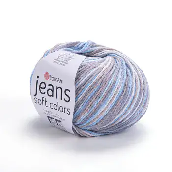 YARNART-JEANS-SOFT-COLORS-חוט סריגה מתחלף 55% כותנה-6210