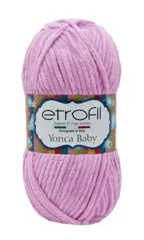 YONCA BABY- צמר קטיפה לתינוקות יאנקה בייבי -ורוד 607