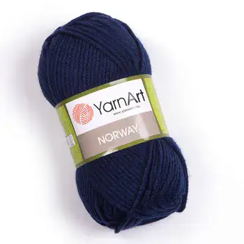 צמר חלק איכותי במחיר מבצע נוראוי-YARNART-NORWAY-227 צבע כחול כהה