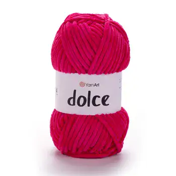 צמר קטיפה איכותי דולצ'ה- YARNART-DOLCE בצבע- פוקסיה 759