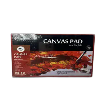 CANVAS PAD A5- קנווס לציור בבלוק 10 דפים 280G