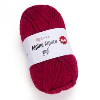 צמר אלפקה ALPINE ALPACA (434) בצבע- אדום