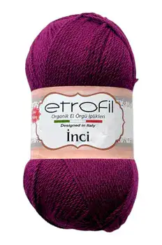 צמר ינקי Inci- לסריגה -סגול 609
