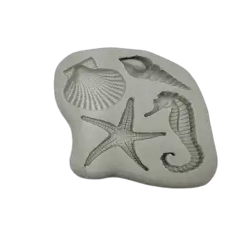 שבלונה מסיליקון- צורת ים- 9X7.7
