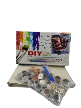 צביעה במספרים על קנווס כ40X50 -במבצע חיסול-חג המולד