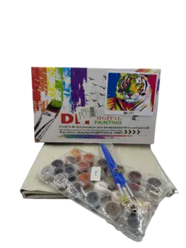צביעה במספרים על בד קנווס ללא מסגרת כ40X50 -במבצע חיסול-אריה