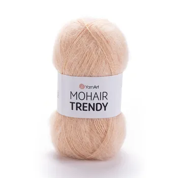 YARNART-MOHAIR-TRENDY-חוט סריגה עם 50% אנגורה- צבע אפרסק 145