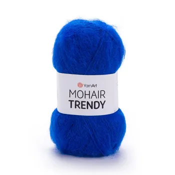 YARNART-MOHAIR-TRENDY-חוט סריגה עם 50% אנגורה- צבע רויאל 128