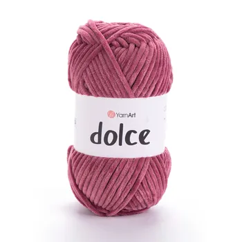 צמר קטיפה איכותי דולצ'ה- YARNART-DOLCE בצבע- ורוד עתיק כהה 751
