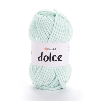 צמר קטיפה איכותי דולצ'ה- YARNART-DOLCE בצבע- ירקרק מהממם 753