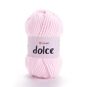צמר קטיפה איכותי דולצ'ה- YARNART-DOLCE בצבע- 750 ורוד