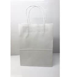 חבילת שקיות מתנה לבן-בנוני-33X26X12