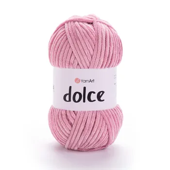 צמר קטיפה איכותי דולצ'ה- YARNART-DOLCE בצבע- ורוד עתיק 769