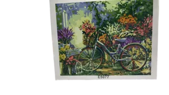 ערכה ליצירה- ציור במספרים על קנווס 40X30 אופנים E5077
