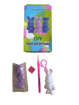 הכנת מחזיק מפתחות דובי משיבוץ יהלומים